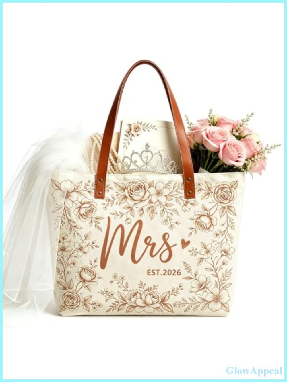Canvas Tote Bag Bridal Shower Gift Bride to Be